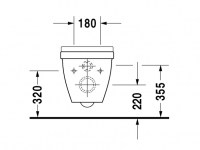 INODORO SUSPENDIDO STARCK-3 CONFORT DURAVIT